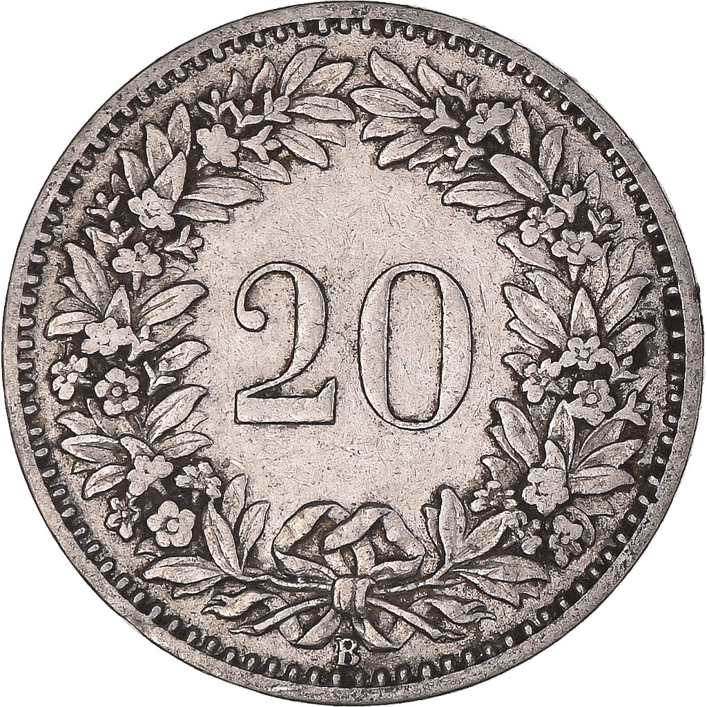 Coin, Switzerland, 20 Rappen, 1899