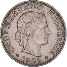 Moneda, Suiza, 20 Rappen, 1954