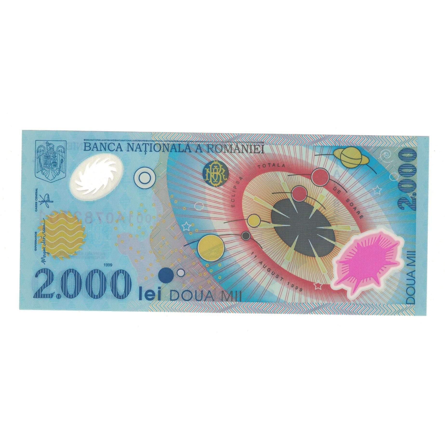 Banknote, Romania, 2000 Lei, 1999, 1999-08-11, KM:111a, UNC(65-70)