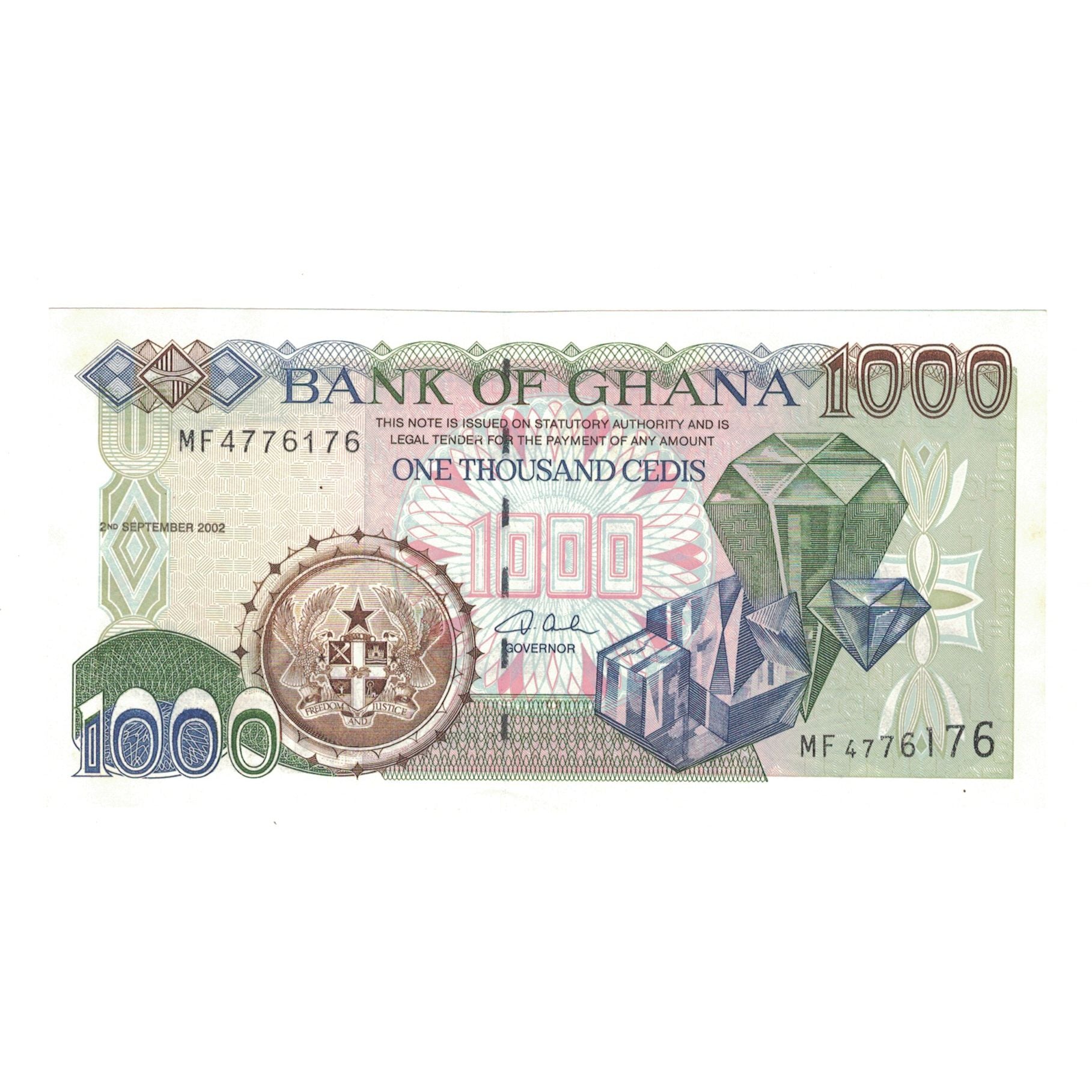 Banknote, Ghana, 1000 Cedis, 2002, 2002-09-02, KM:32h, UNC(63)