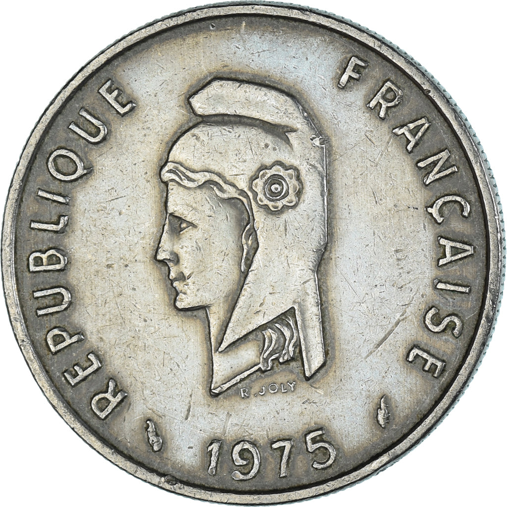 Moeda, TERRITÓRIO FRANCÊS DOS AFARS E ISSAS, 50 Francs, 1975