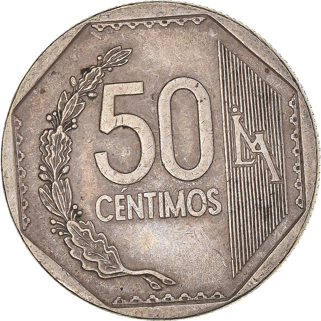 Moneda, Perú, 50 Centimos, 2013