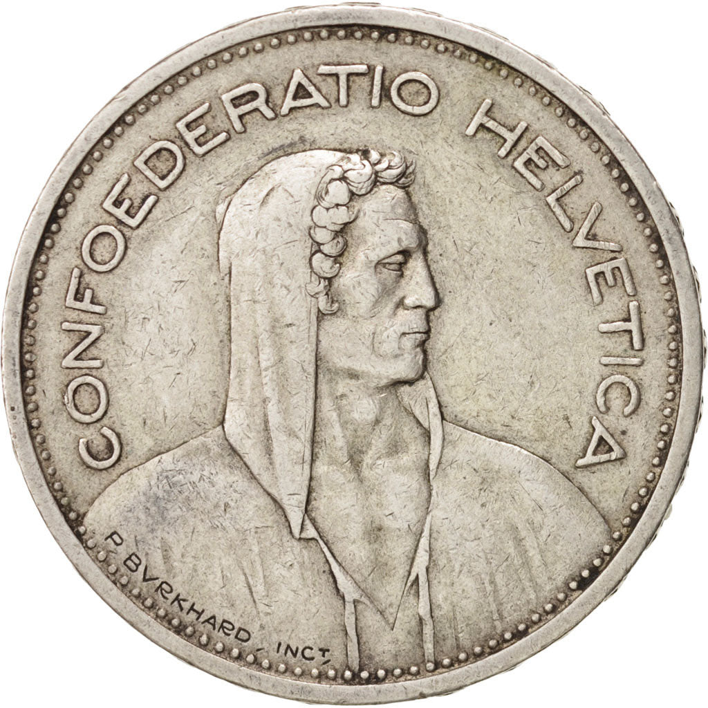Switzerland, 5 Francs, 1931, Bern, KM:40, EF(40-45), Silver, 31.45