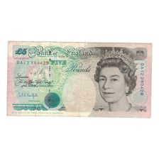 Geldschein, Großbritannien, 5 Pounds, KM:382b, S+