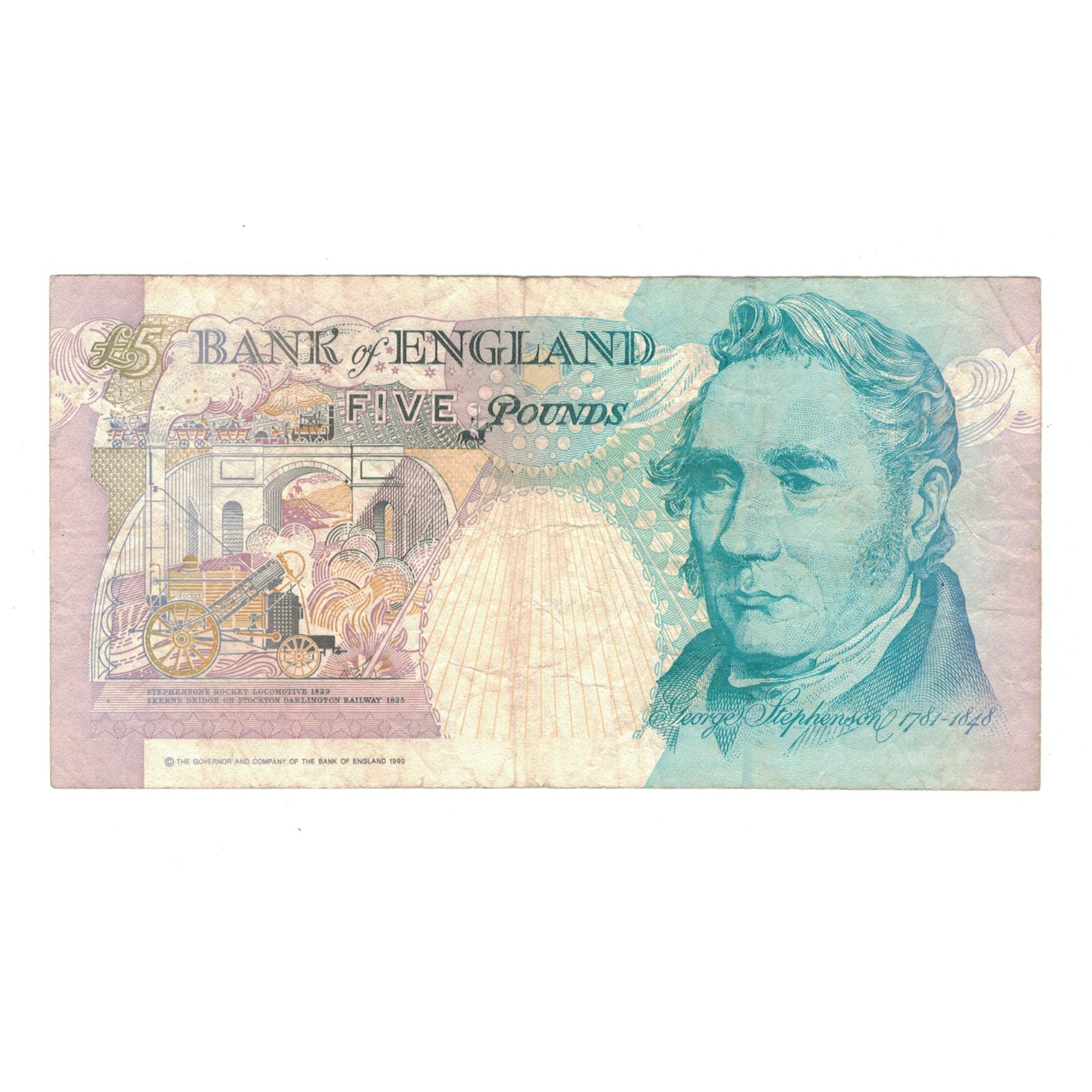 Geldschein, Großbritannien, 5 Pounds, KM:382b, S+