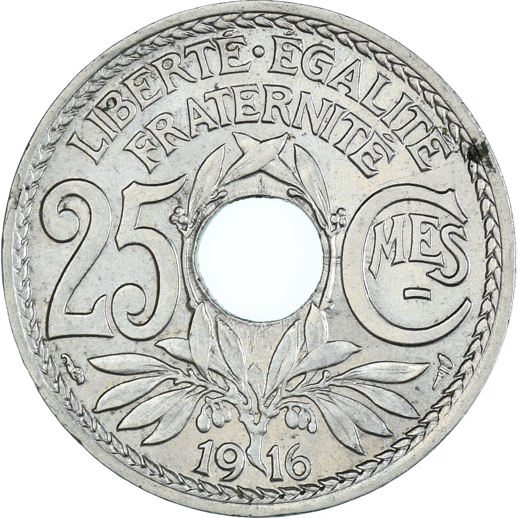 Coin, France, 25 Centimes, 1916