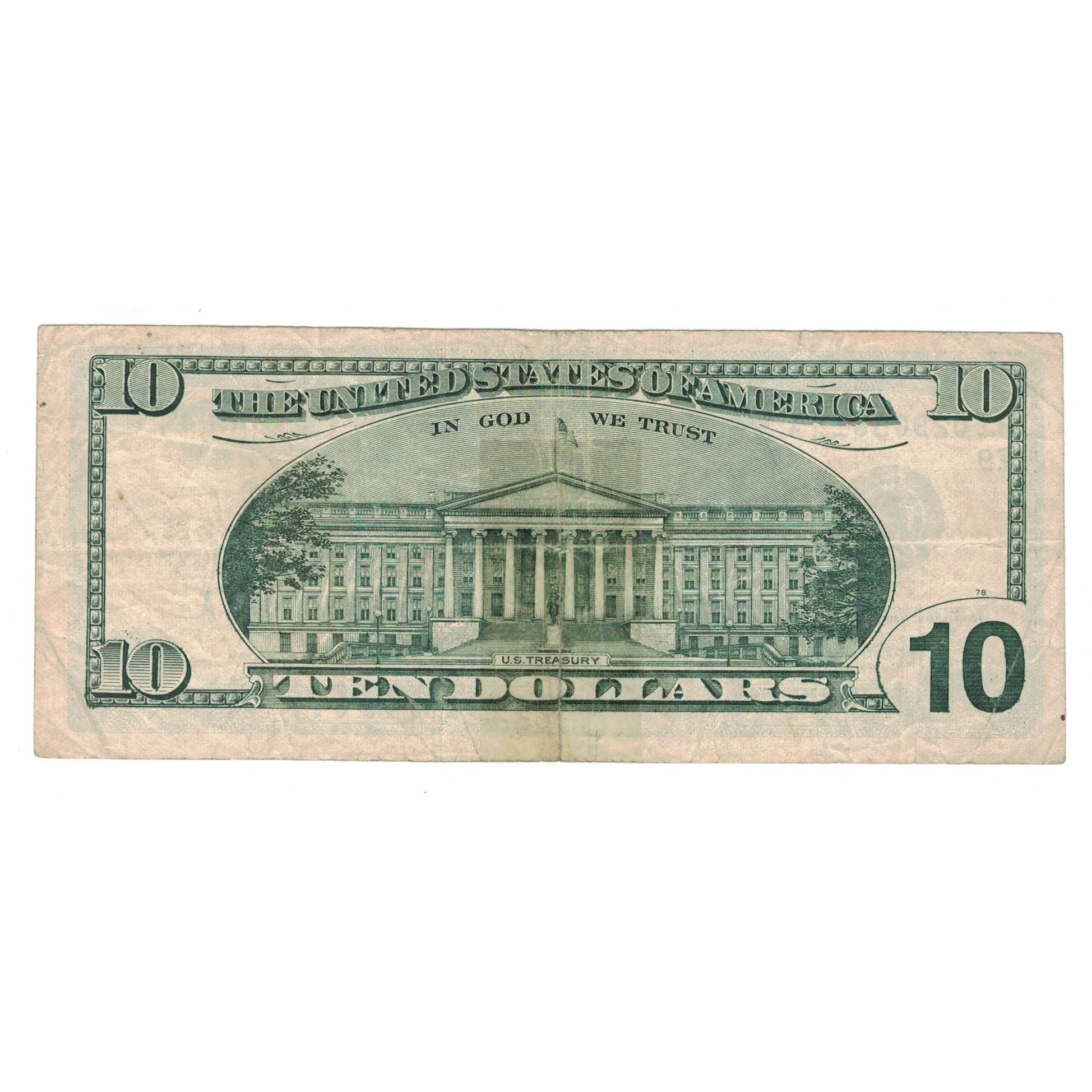 Biljet, Verenigde Staten, Ten Dollars, 1999, TB