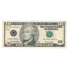 Banknote, United States, Ten Dollars, 1999, EF(40-45)