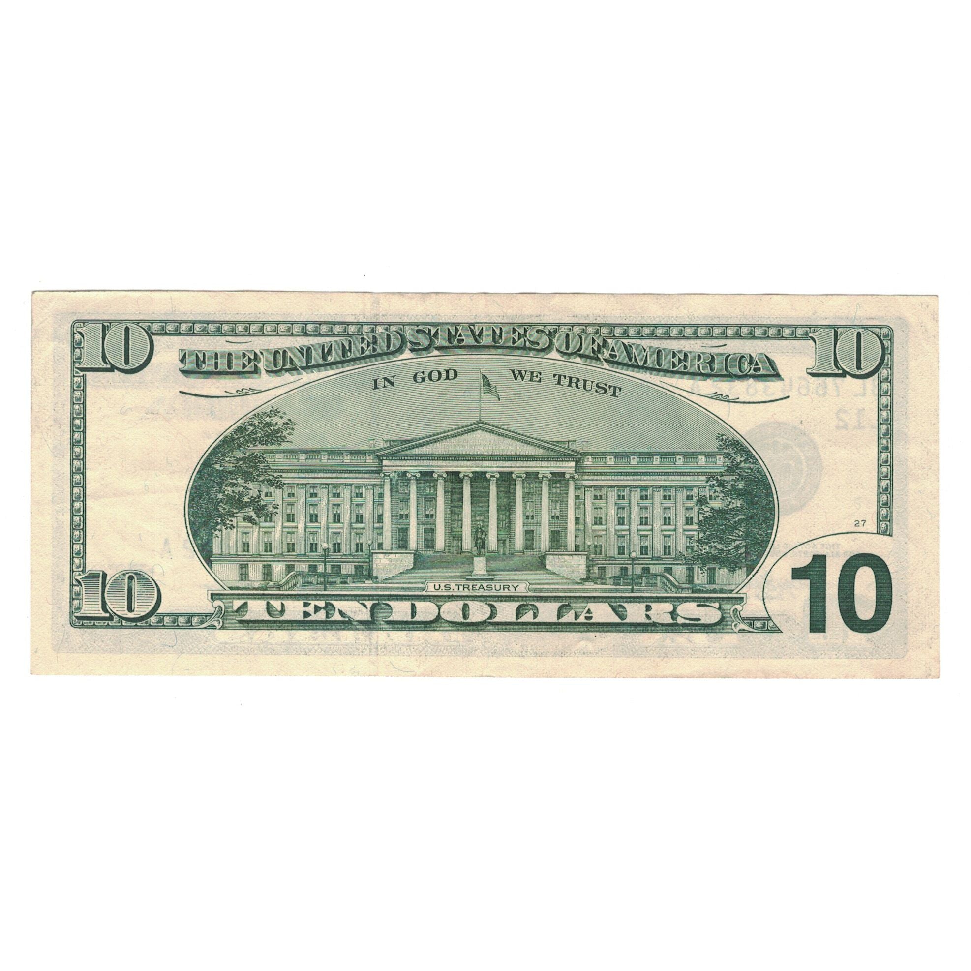 Banknote, United States, Ten Dollars, 1999, EF(40-45)