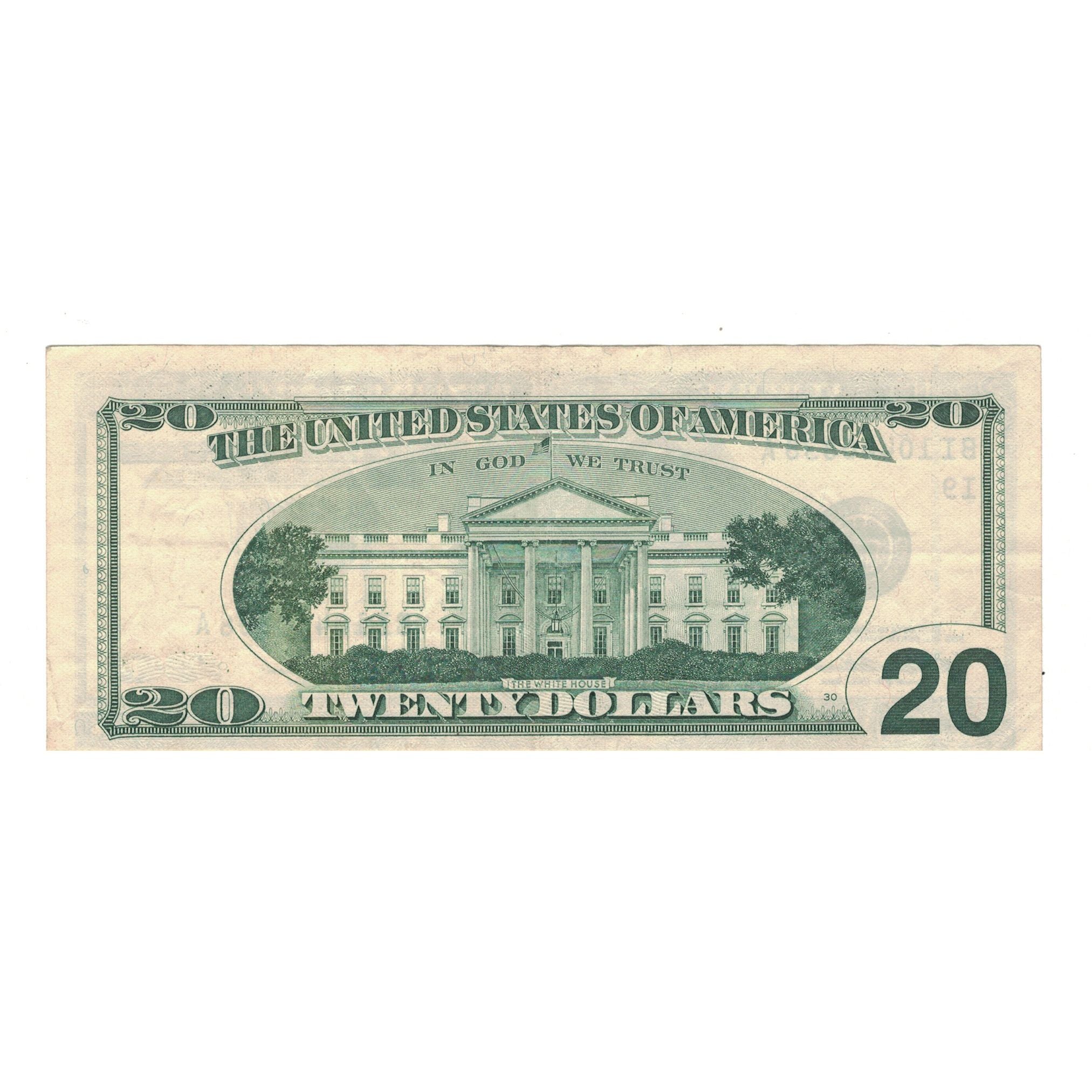 Nota, Estados Unidos da América, Twenty Dollars, 1999, VF(30-35)