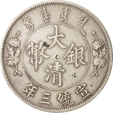 China, Dollar, 1911, KM:31, TTB, Silver