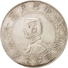 Coin, CHINA, REPUBLIC OF, Dollar, Yuan, 1927, EF(40-45), Silver, KM:318a.1