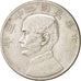 CHINA, REPUBLIC OF, Dollar, Yuan, 1933, KM:345, AU(55-58), Silver
