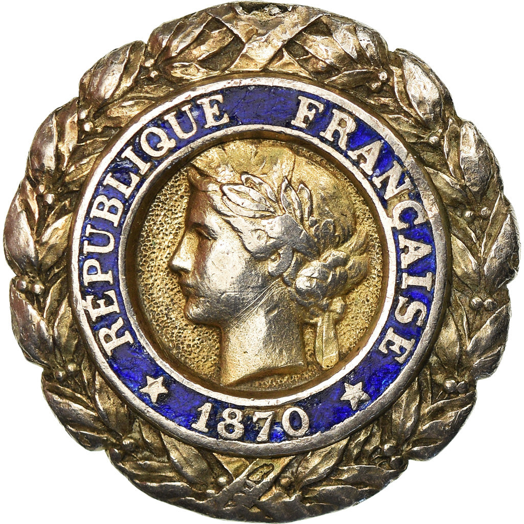 France, Troisième République, Valeur et Discipline, Médaille, 1870, Très bon