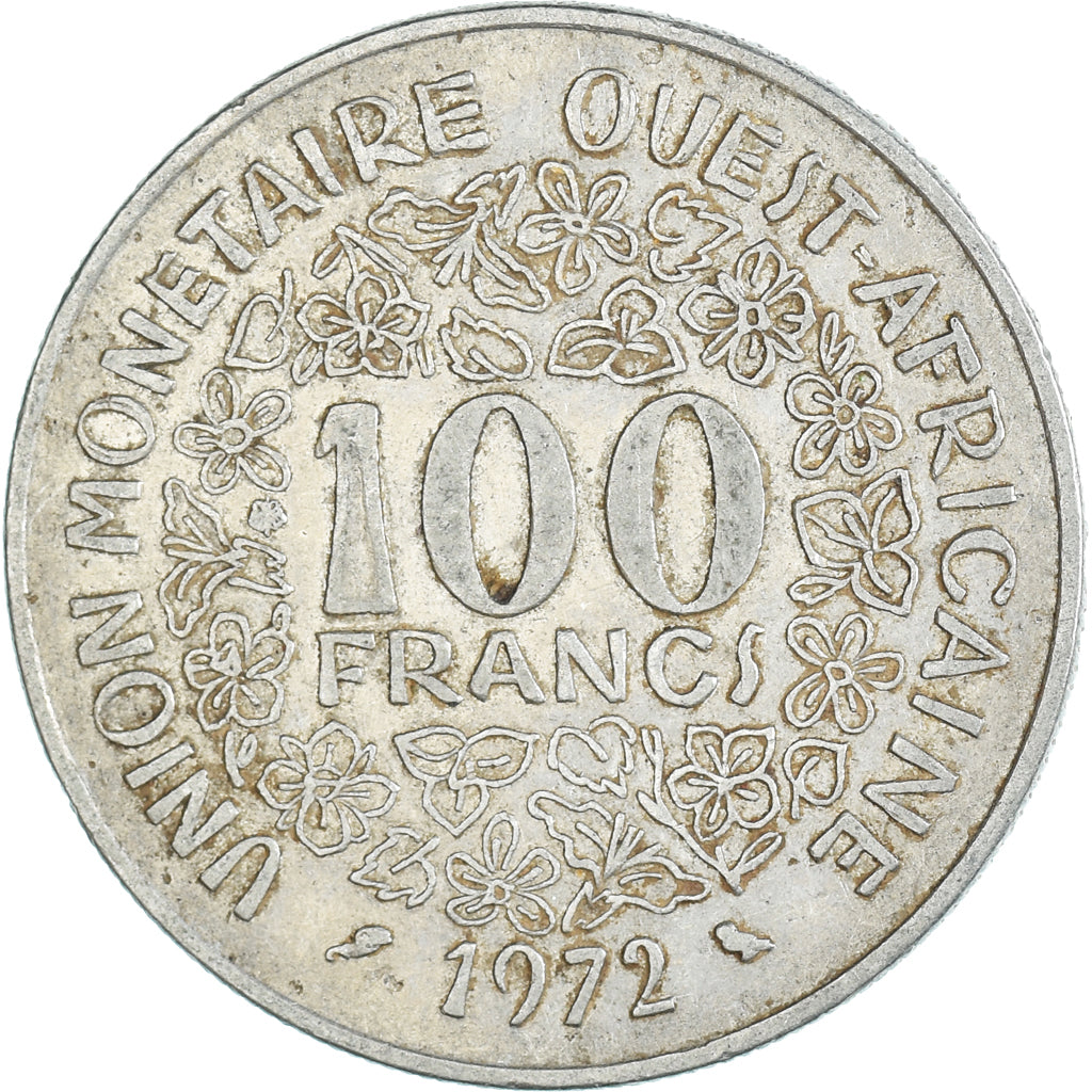 Moneta, Stati dell'Africa occidentale, 100 Francs, 1972