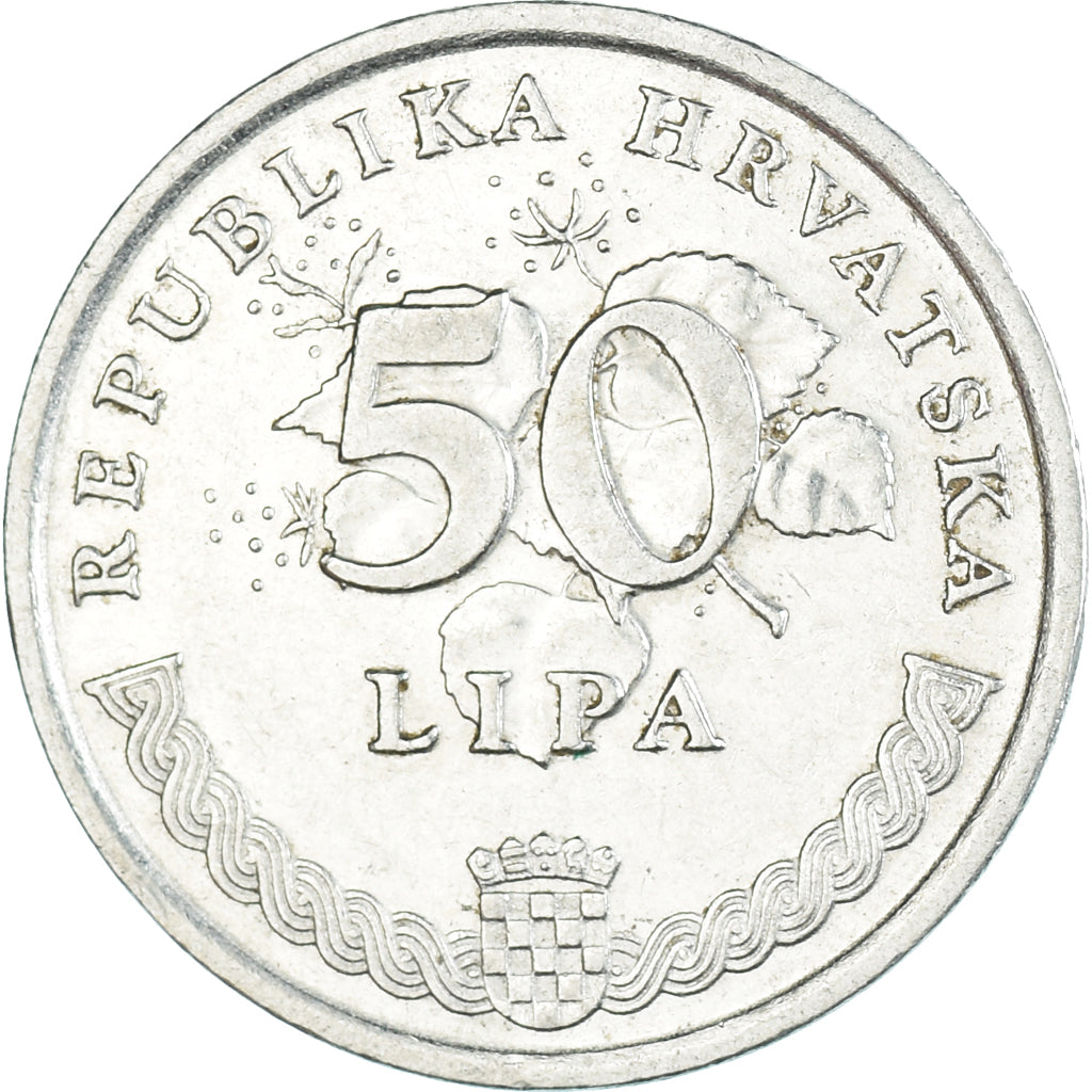 Monnaie, Croatie, 50 Lipa, 1996