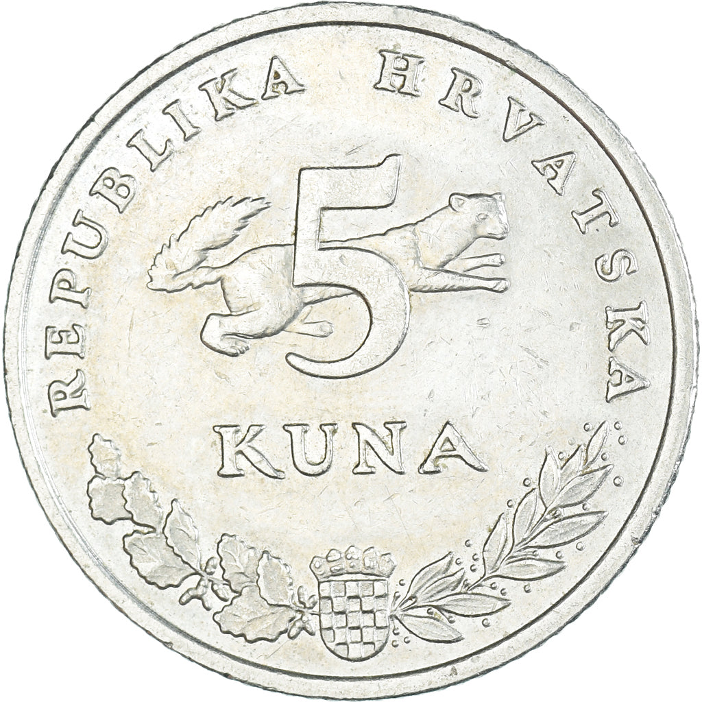 Münze, Kroatien, 5 Kuna, 2001