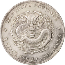 China, Dollar, 1901, KM:238, AU(55-58), Silver