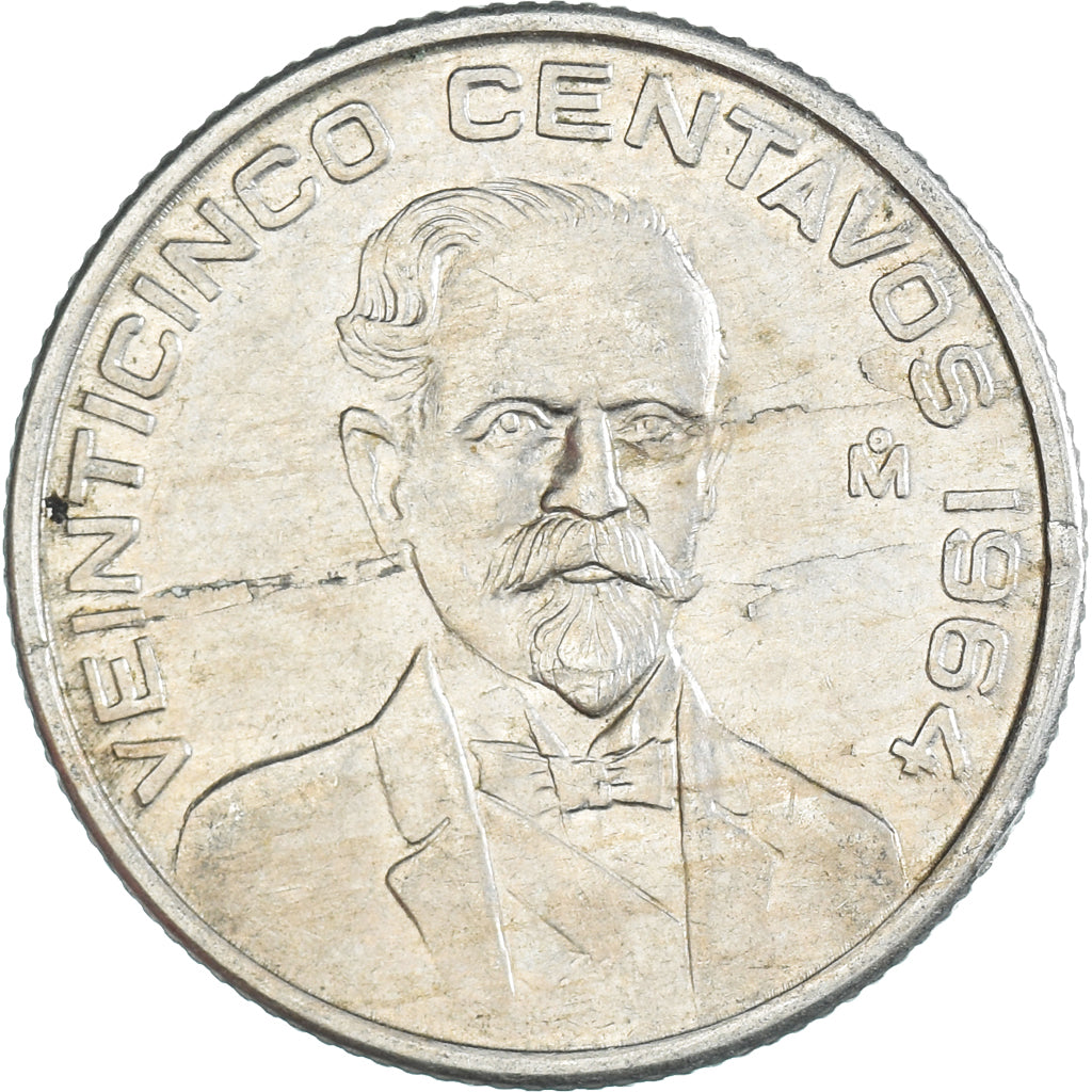 Moeda, México, 25 Centavos, 1964