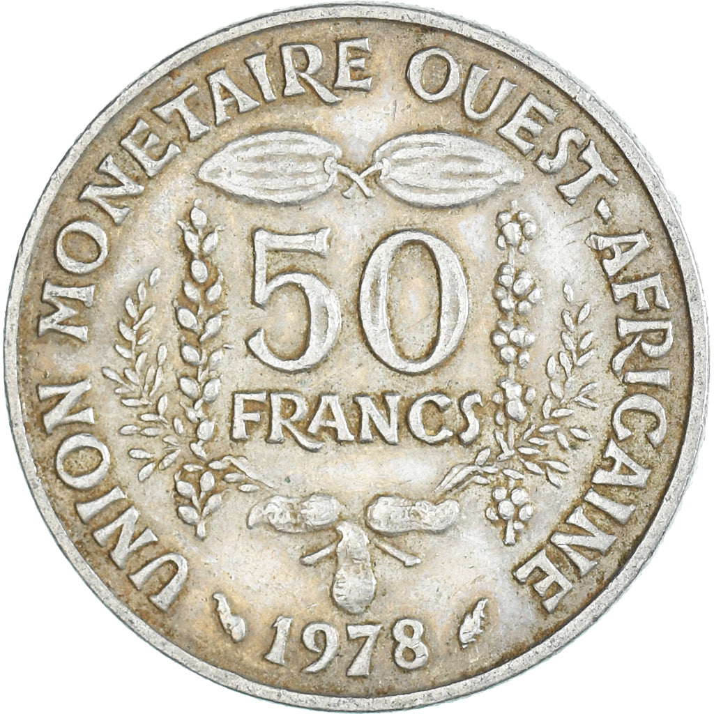 Moneta, Stati dell'Africa occidentale, 50 Francs, 1978