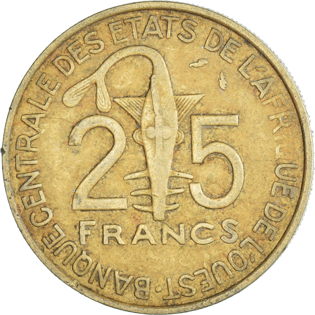 Moneta, Stati dell'Africa occidentale, 25 Francs, 1982