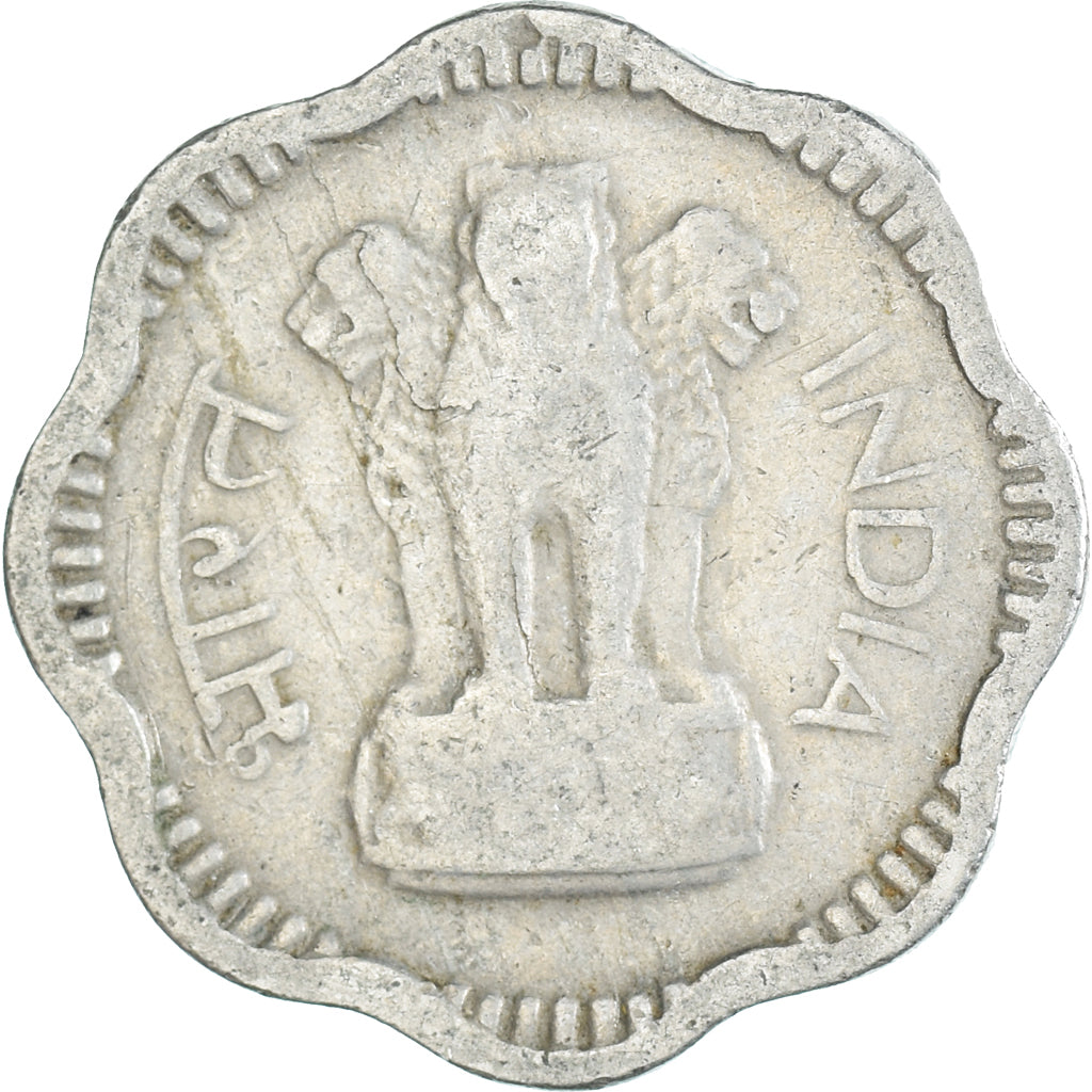 Coin, India, 10 Naye Paise, 1962