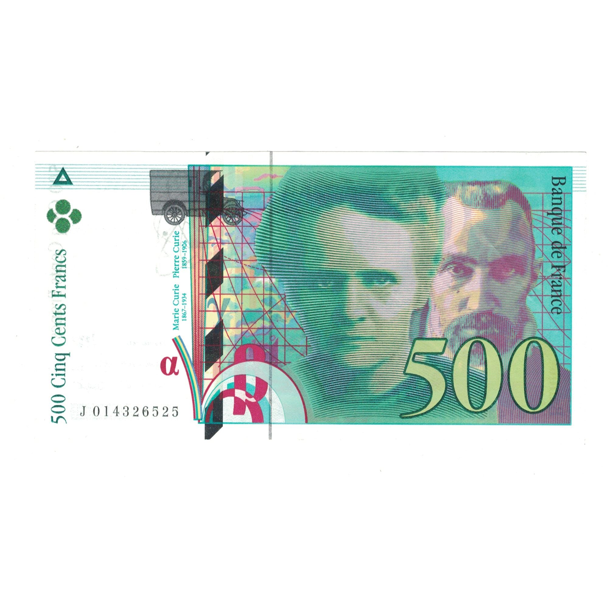 Frankrijk, 500 Francs, Pierre et Marie Curie, 1994, J014326525, SUP