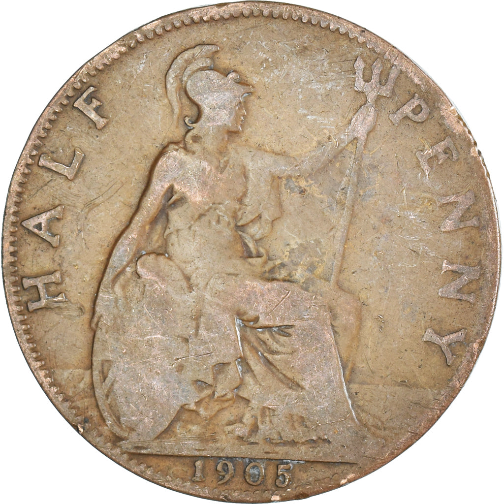 Monnaie, Grande-Bretagne, 1/2 Penny, 1905