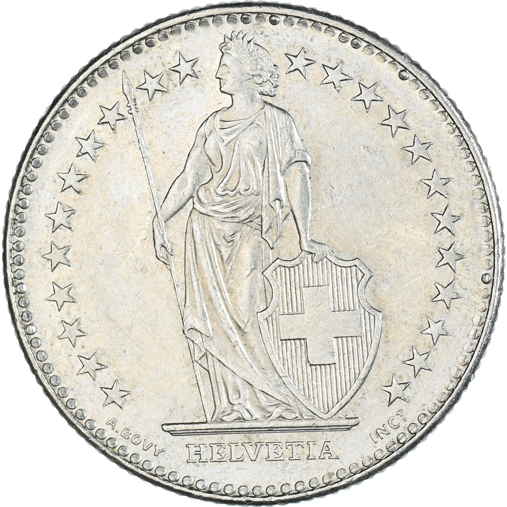 Moneta, Svizzera, 2 Francs, 1990
