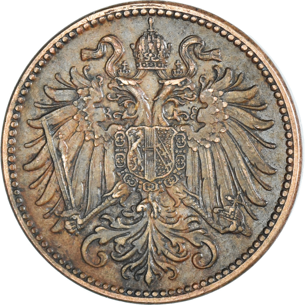 Coin, Austria, 2 Heller, 1910
