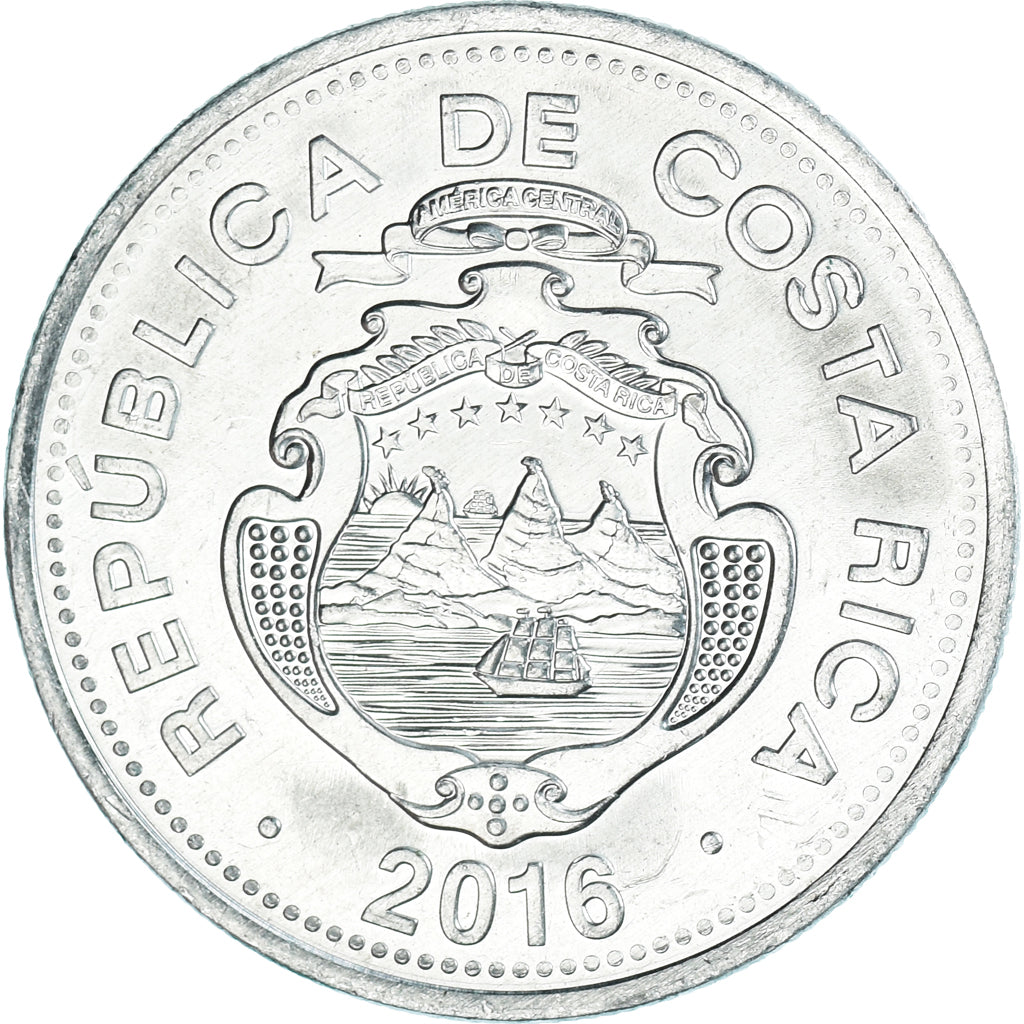Münze, Costa Rica, 10 Colones, 2016