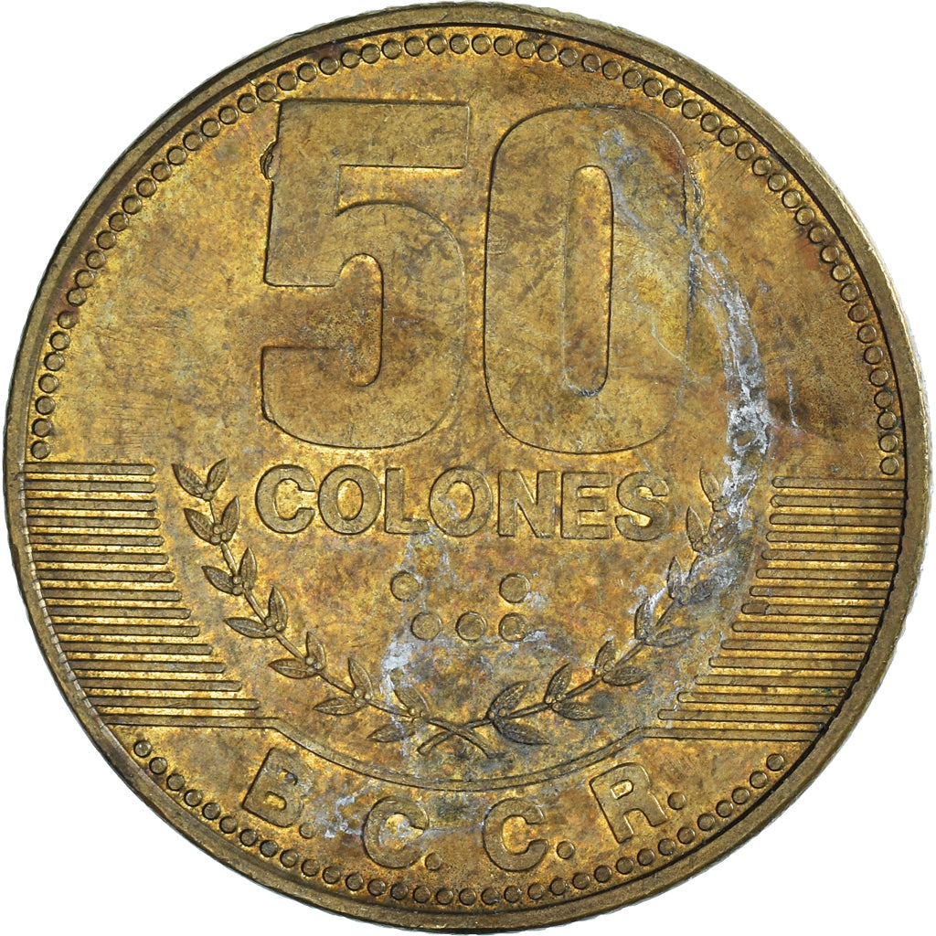 Coin, Costa Rica, 50 Colones, 2012