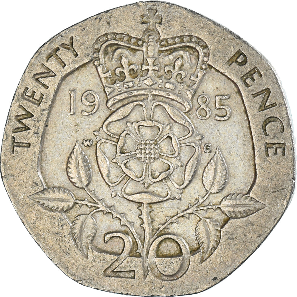 Coin, Great Britain, 20 Pence, 1985