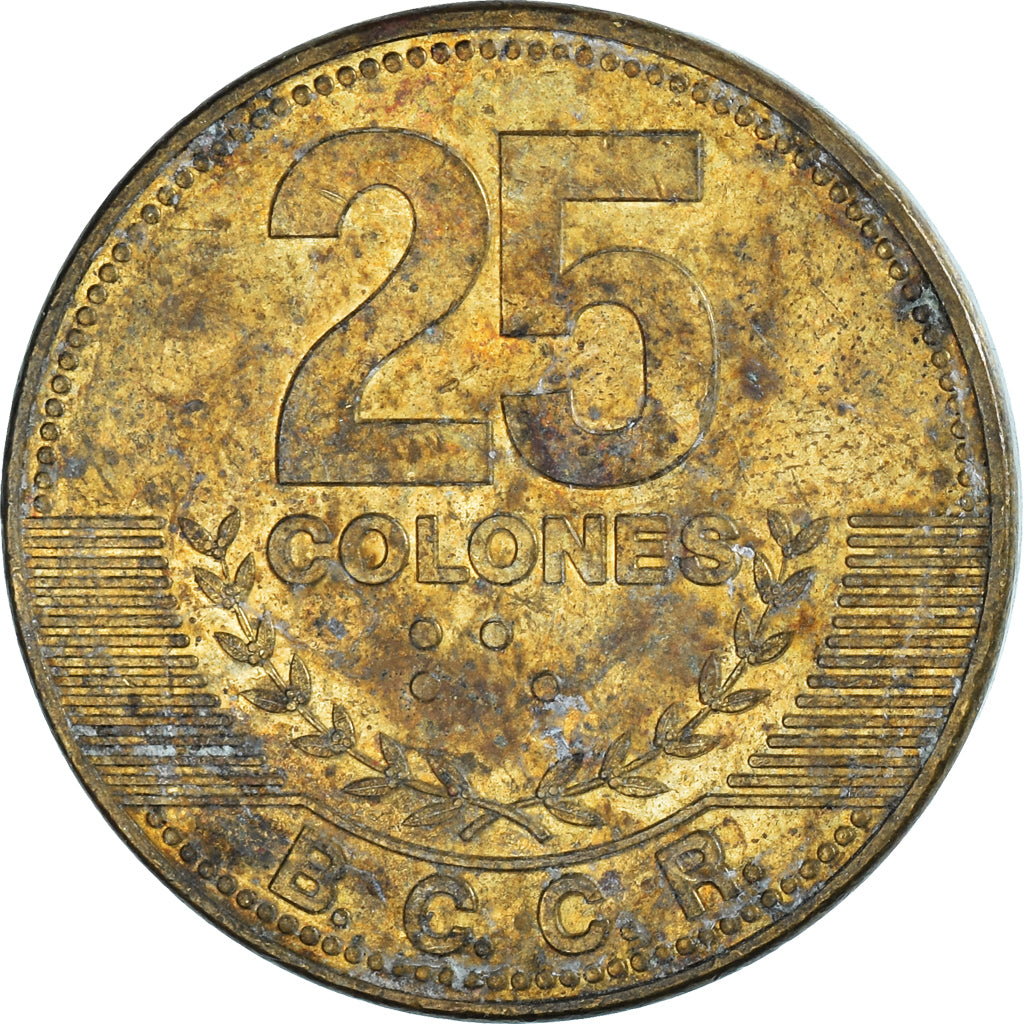 Moneda, Costa Rica, 25 Colones, 2014