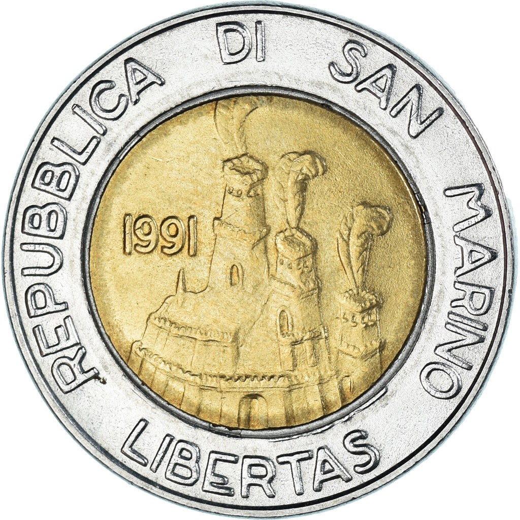Münze, San Marino, 500 Lire, 1991