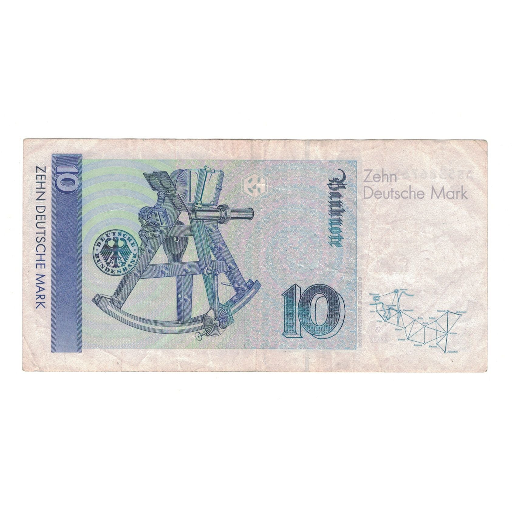 Banknote, GERMANY - FEDERAL REPUBLIC, 10 Deutsche Mark, 1989, 1989-01-02