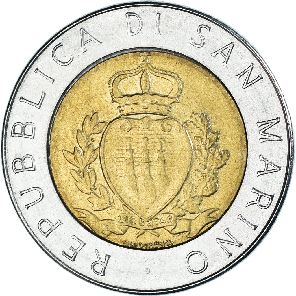 Münze, San Marino, 500 Lire, 1987