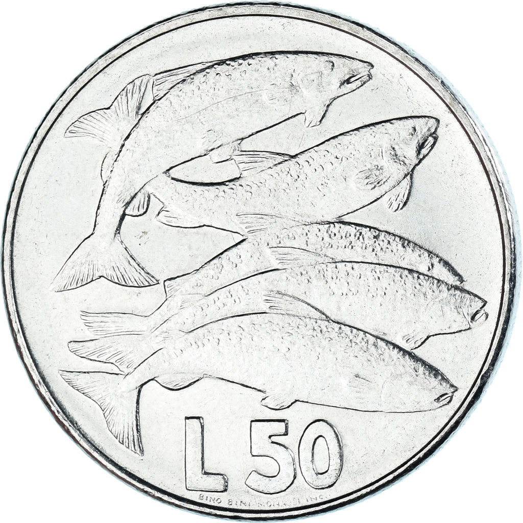 Münze, San Marino, 50 Lire, 1975