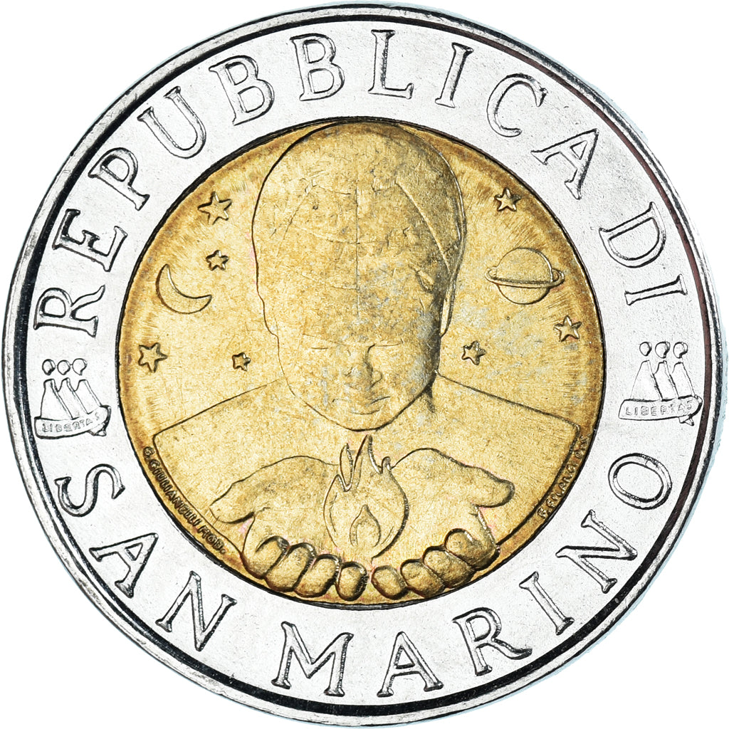 Monnaie, Saint Marin , 500 Lire, 1998