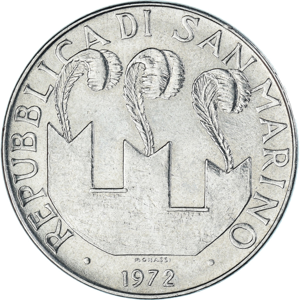 Moneda, San Marino, 100 Lire, 1972