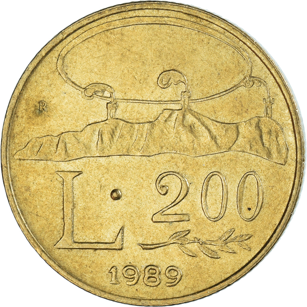 Monnaie, Saint Marin , 200 Lire, 1989