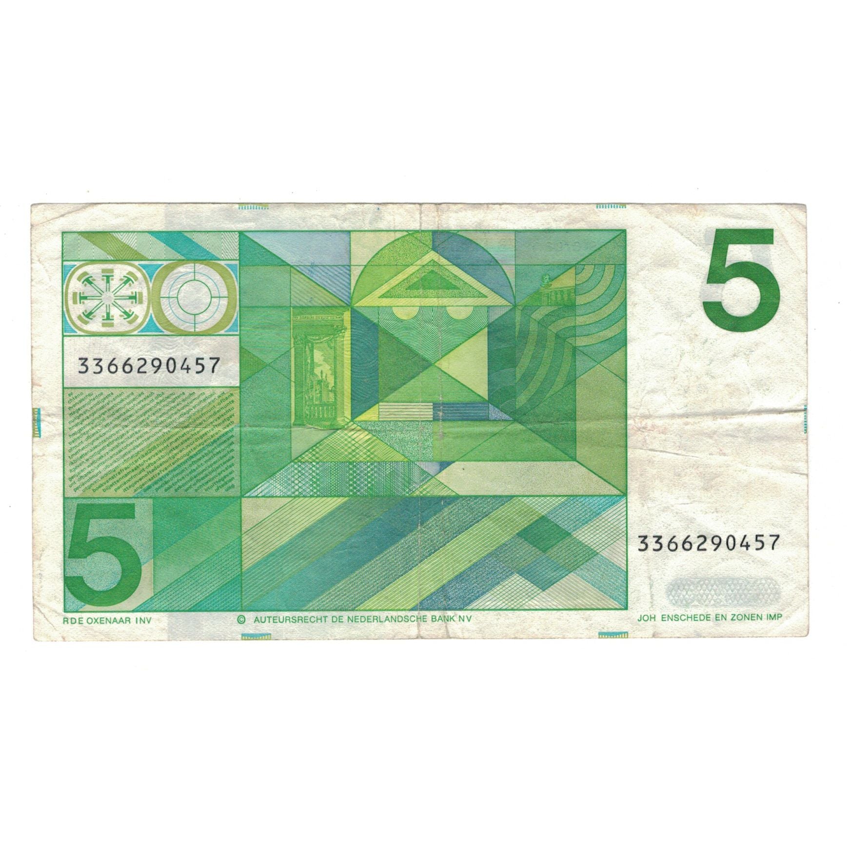 Nota, Países Baixos, 5 Gulden, 1973, 1973-03-28, KM:95a, EF(40-45)