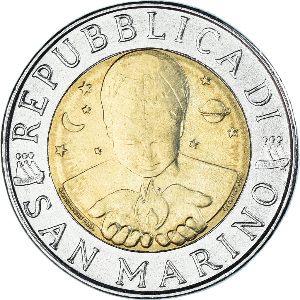 Münze, San Marino, 500 Lire, 1996