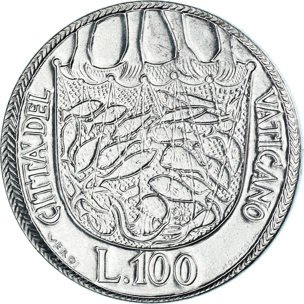 Coin, Vatican, 100 Lire, 1975