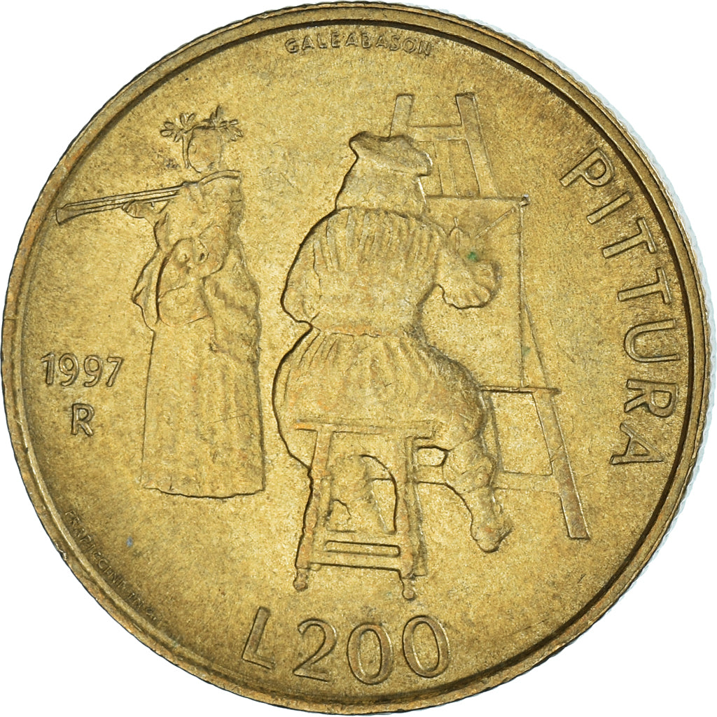 Moeda, San Marino, 200 Lire, 1997