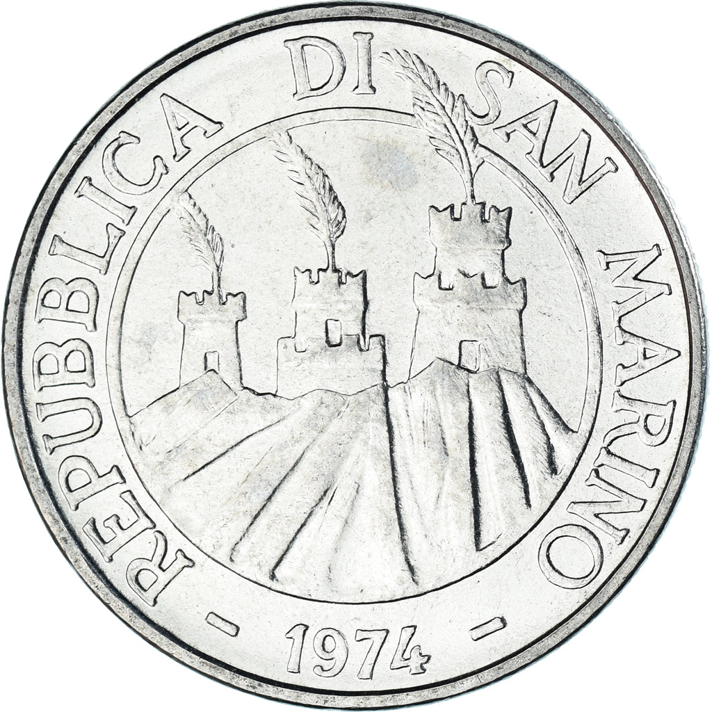 Moneda, San Marino, 100 Lire, 1974