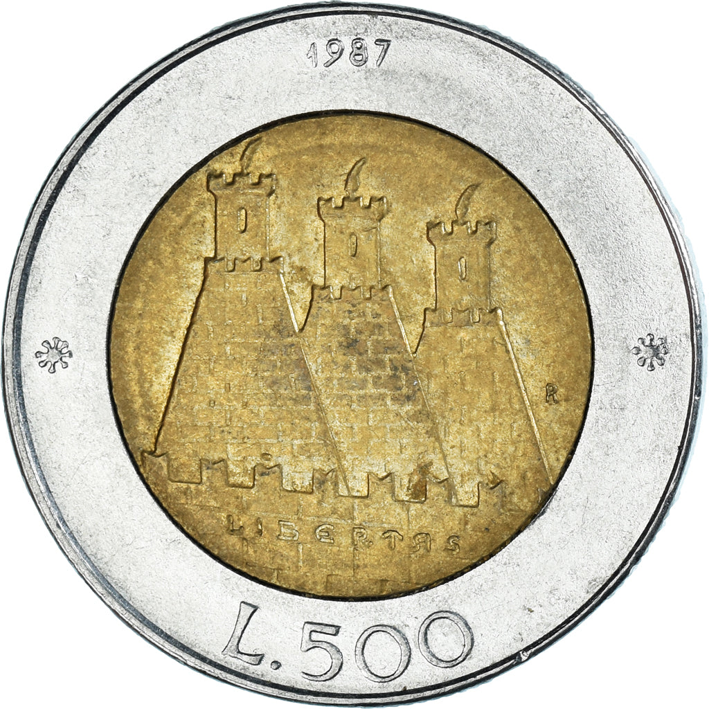 Coin, San Marino, 500 Lire, 1987