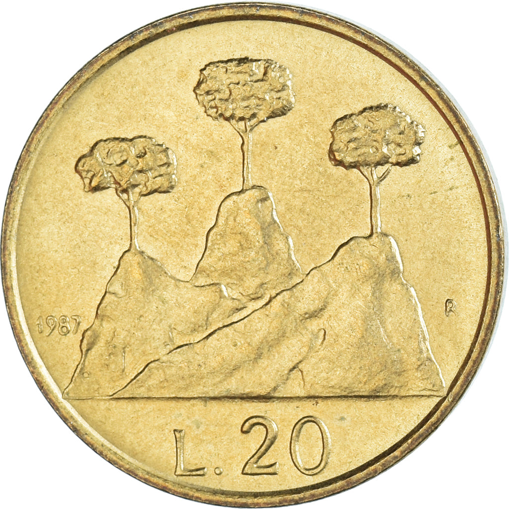 Moneda, San Marino, 20 Lire, 1987