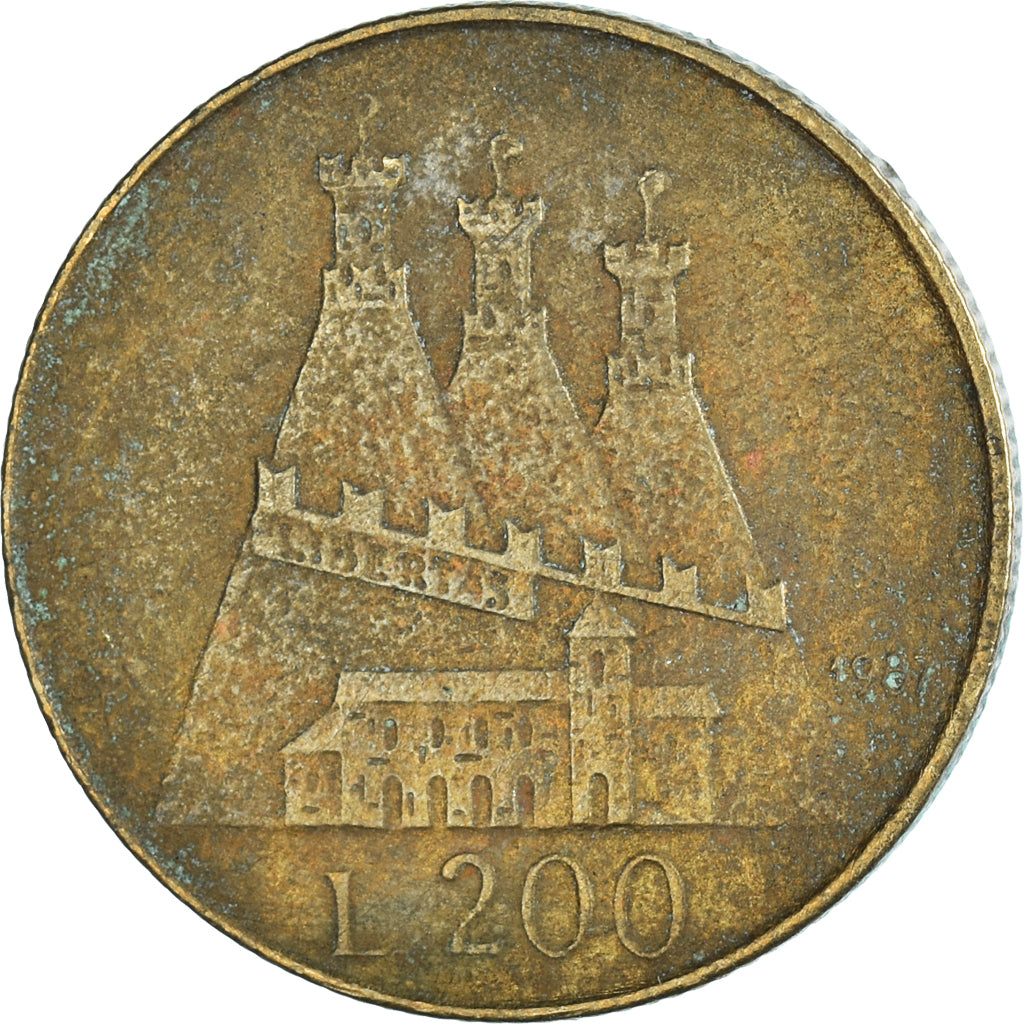 Münze, San Marino, 200 Lire, 1987