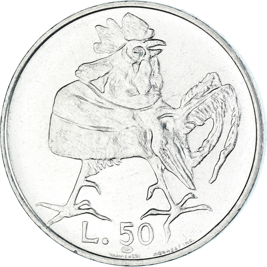 Münze, San Marino, 50 Lire, 1974